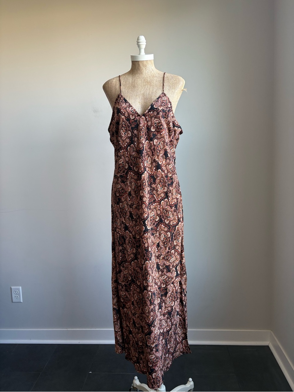 Nili Lotan x Target Paisley Print Slip Dress Large - Picture 8 of 9
